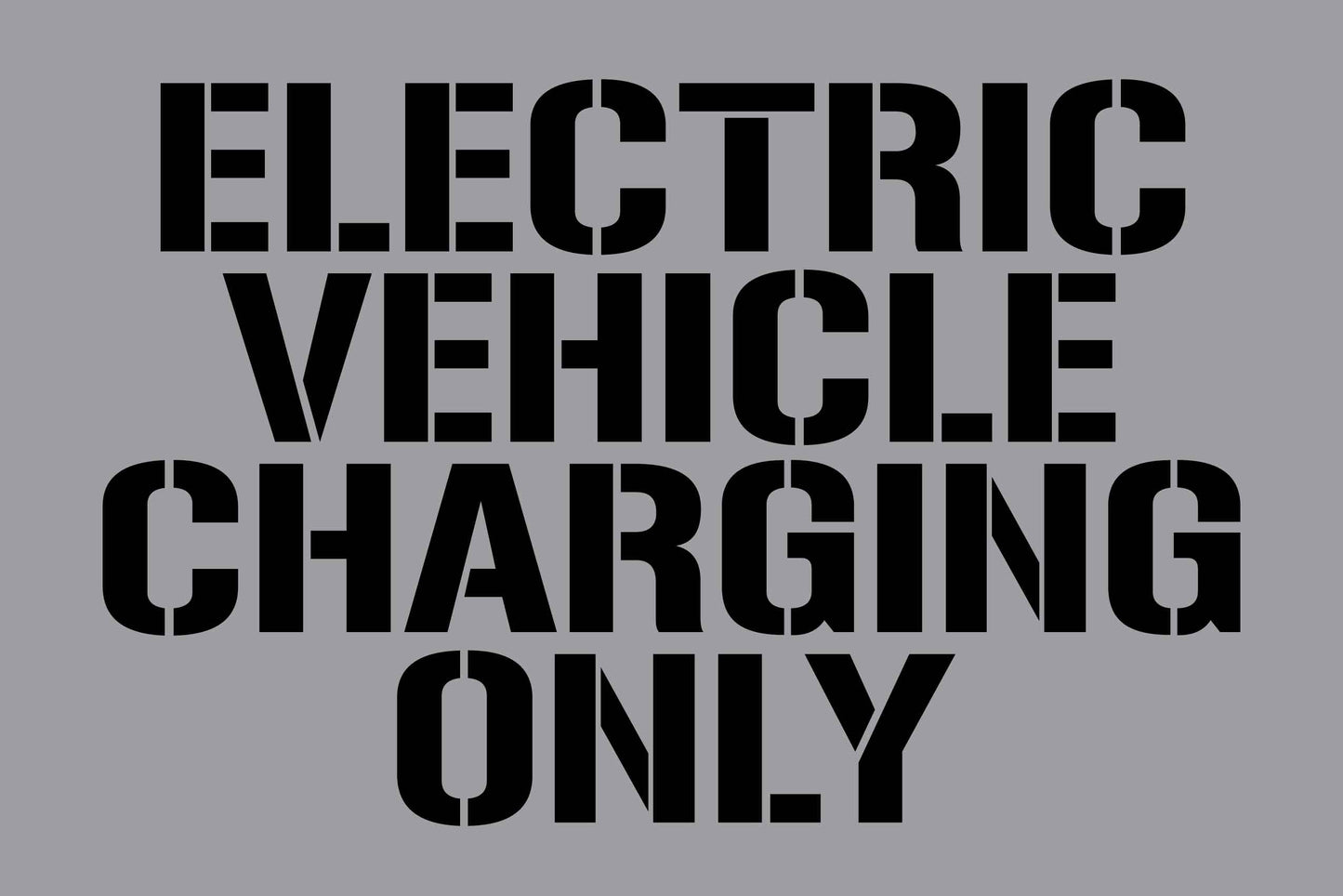 Electric Vehicle Charging Only - Aluminium Composite Stencil