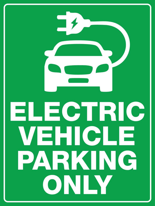 Electric Vehicle Parking Only Sign