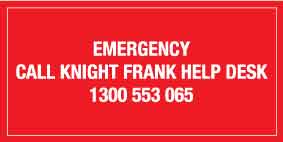 APS Emergency Call Knight Frank Helpdesk