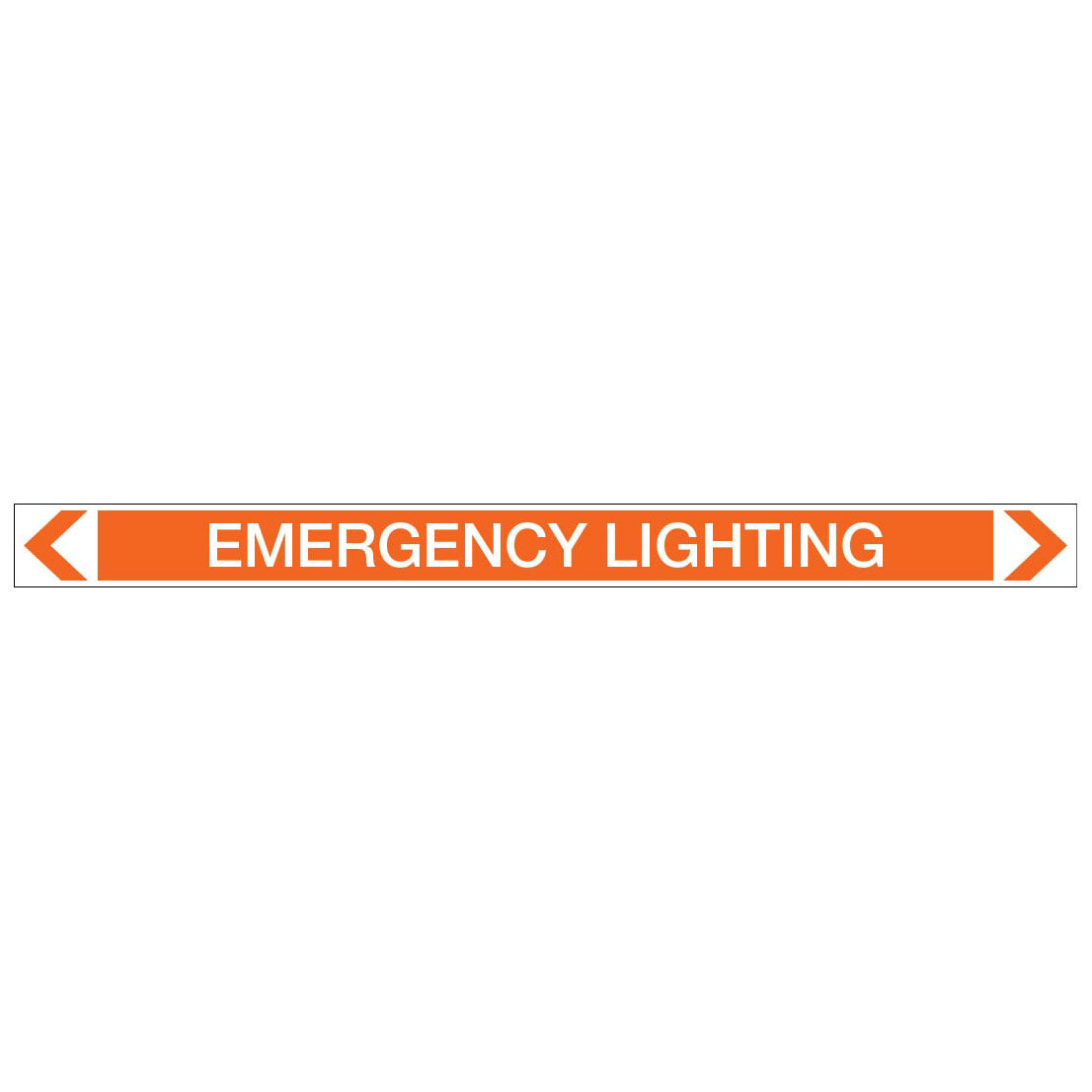 Electrical - Emergency Lighting - Pipe Marker Sticker