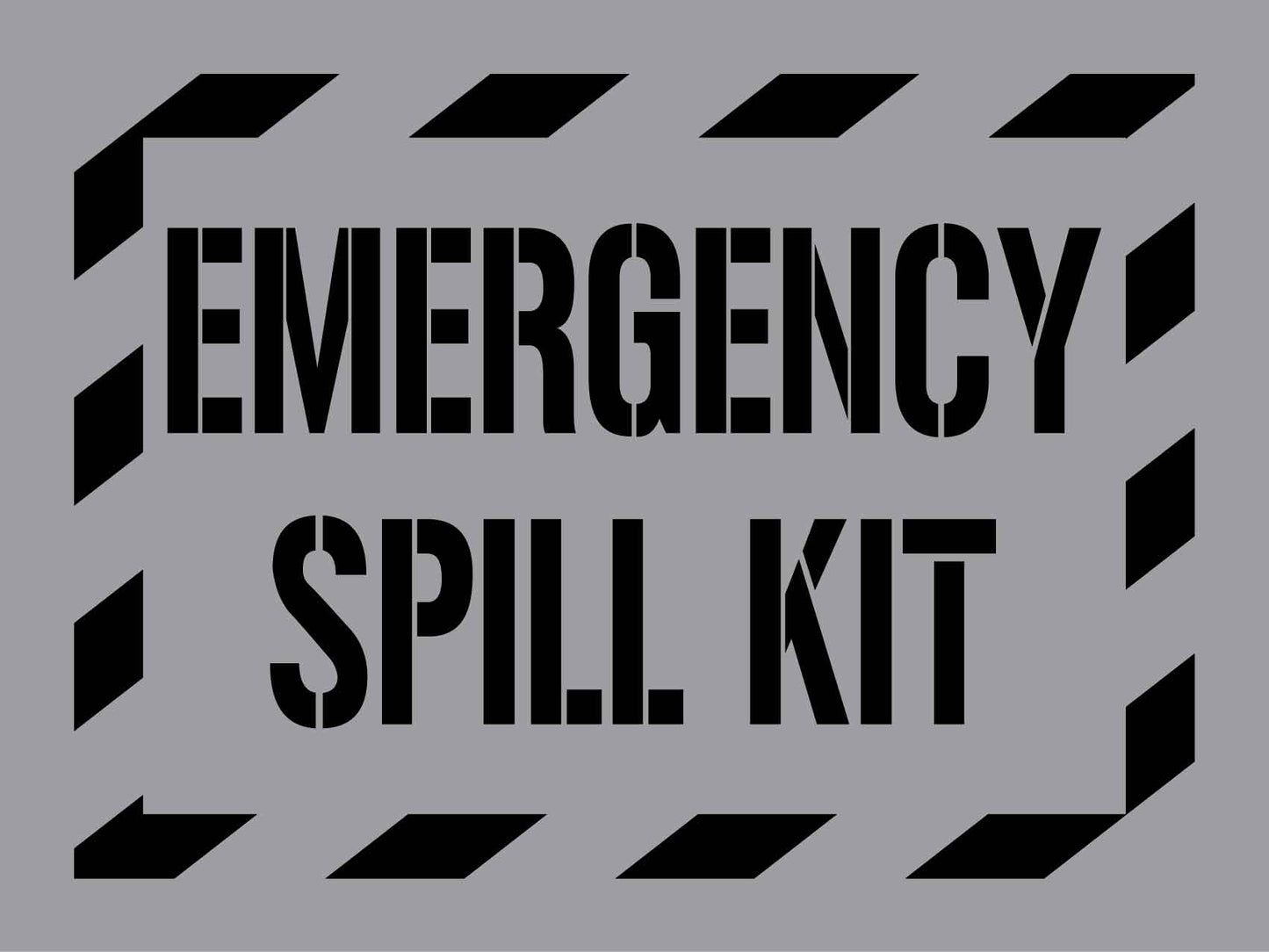 Emergency Spill Kit - Aluminium Composite Stencil