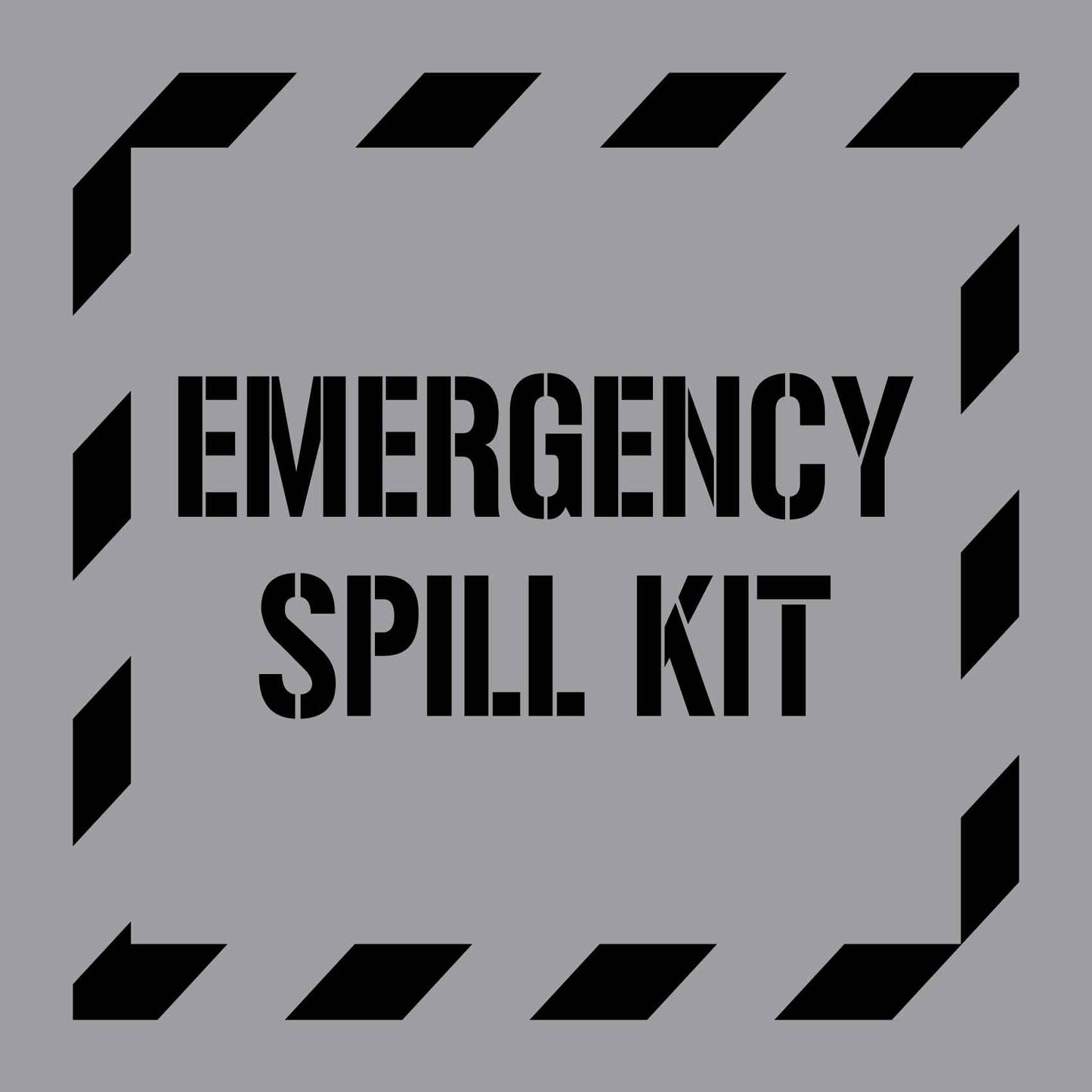 Emergency Spill Kit - Aluminium Composite Stencil