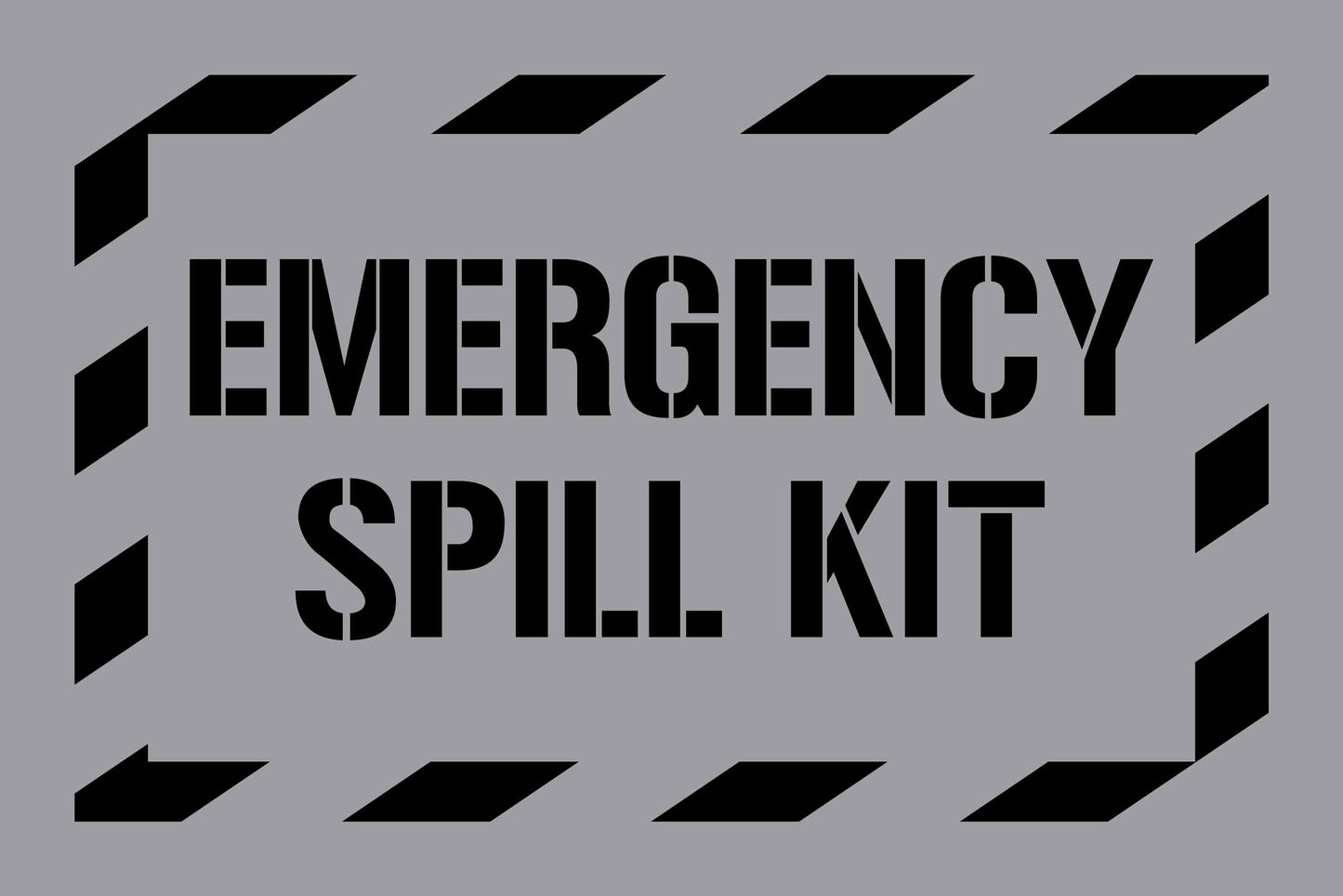 Emergency Spill Kit - Aluminium Composite Stencil