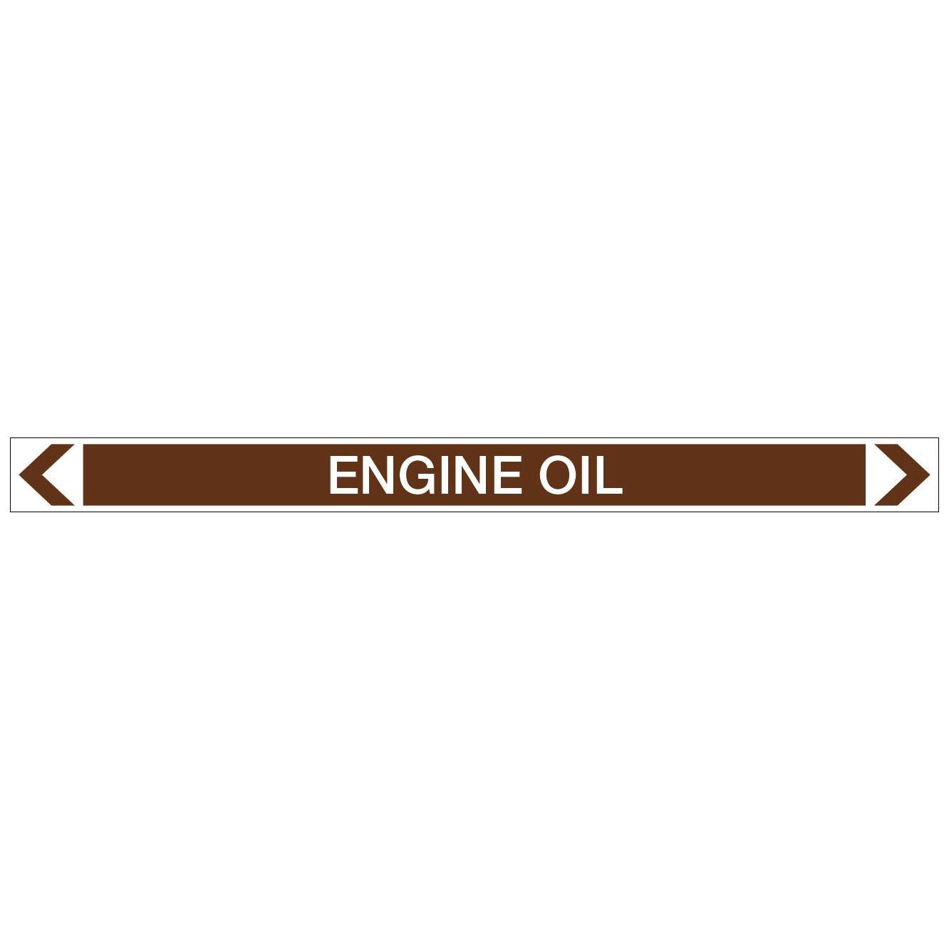 Oils - Engine Oil - Pipe Marker Sticker