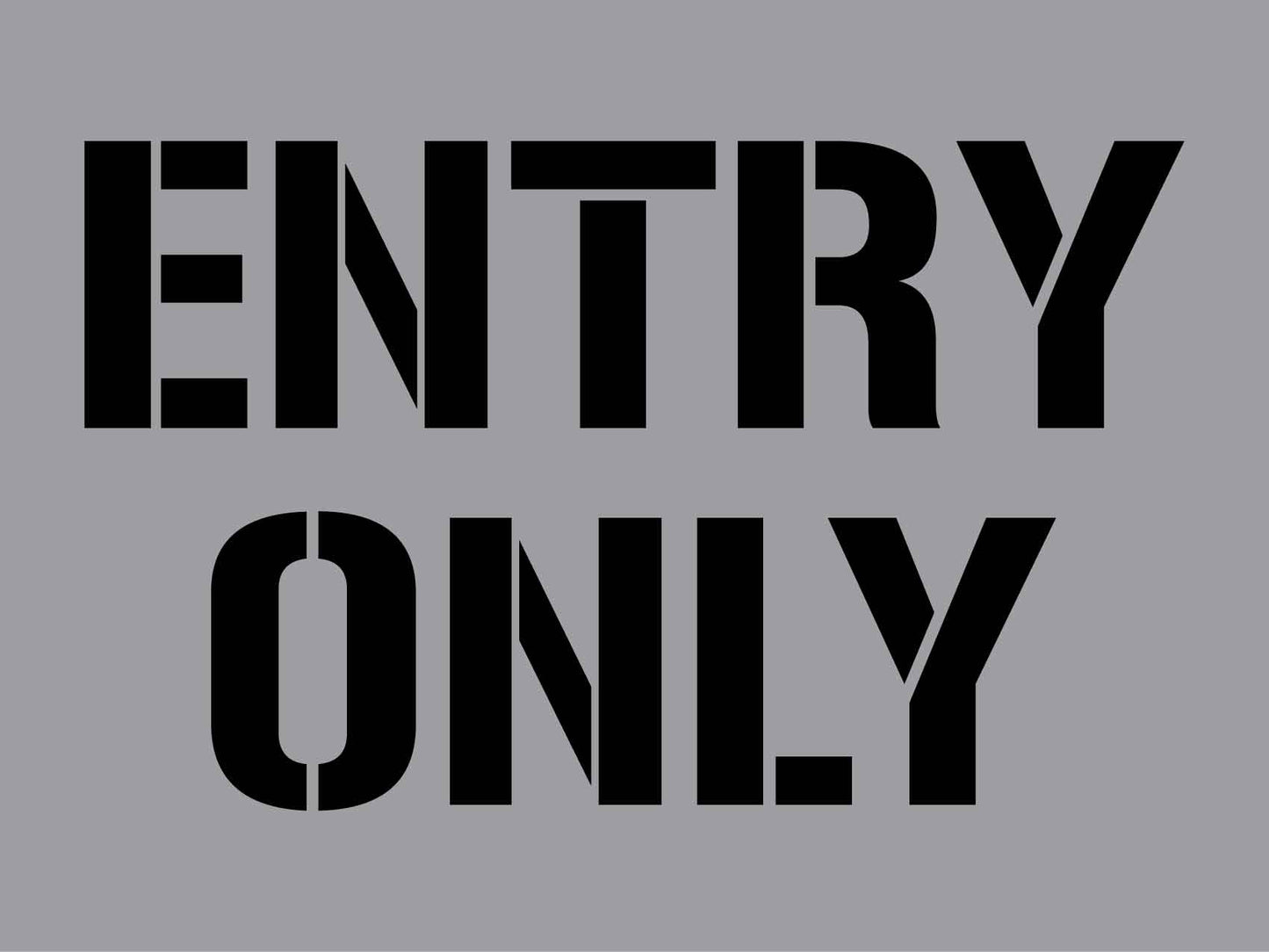 Entry Only - Aluminium Composite Stencil