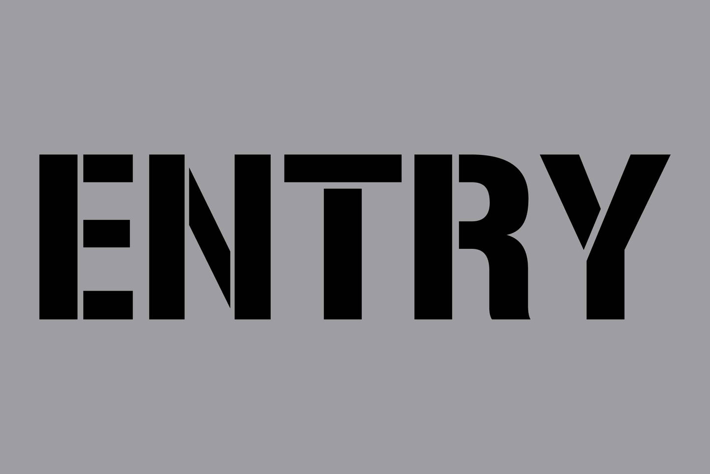 Entry - Aluminium Composite Stencil