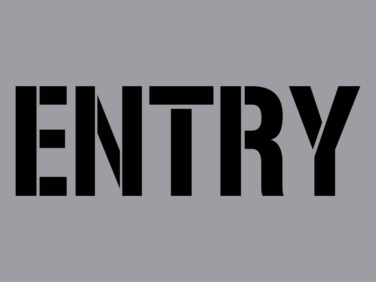 Entry - Aluminium Composite Stencil