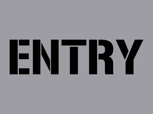 Entry - Aluminium Composite Stencil