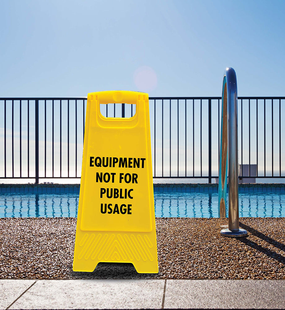 Yellow A-Frame - Equipment Not For Public Usage