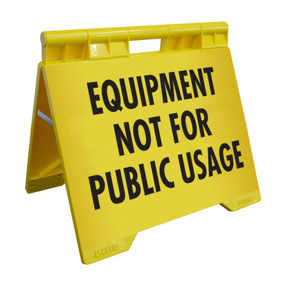 Equipment Not For Public Usage - Evarite A-Frame Sign