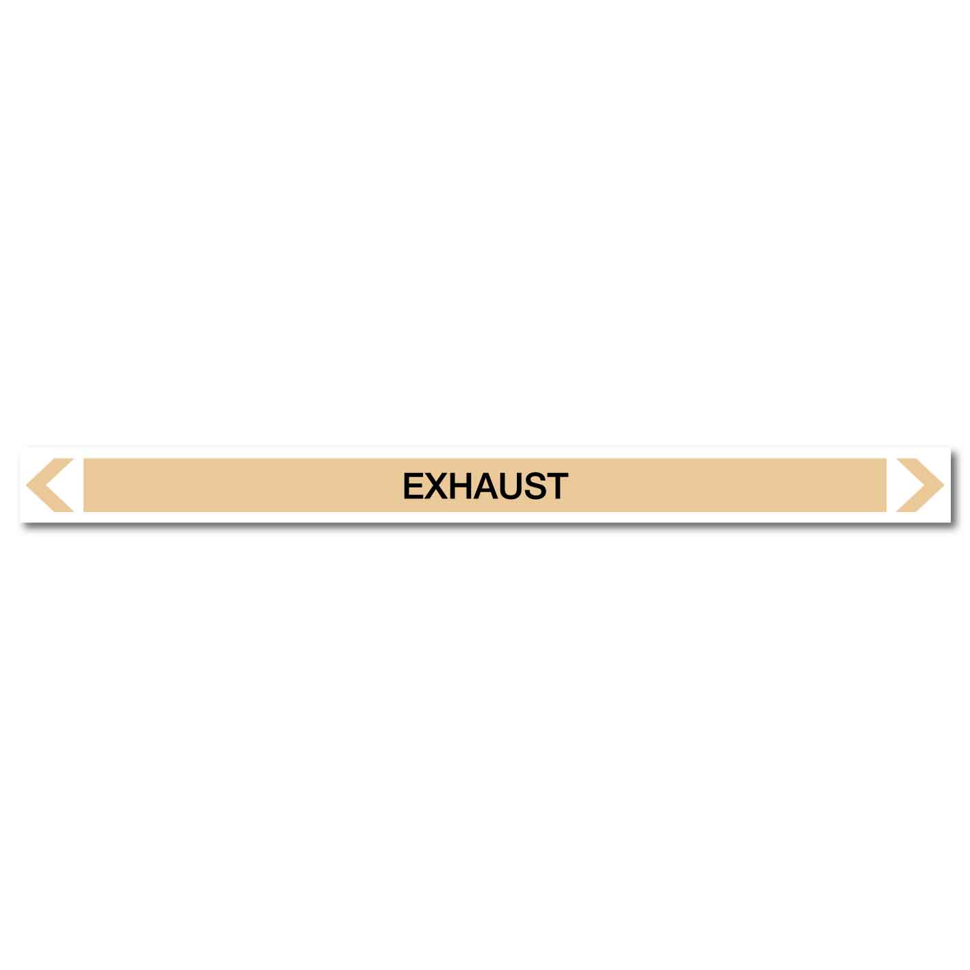 Gases - Exhaust - Pipe Marker Sticker