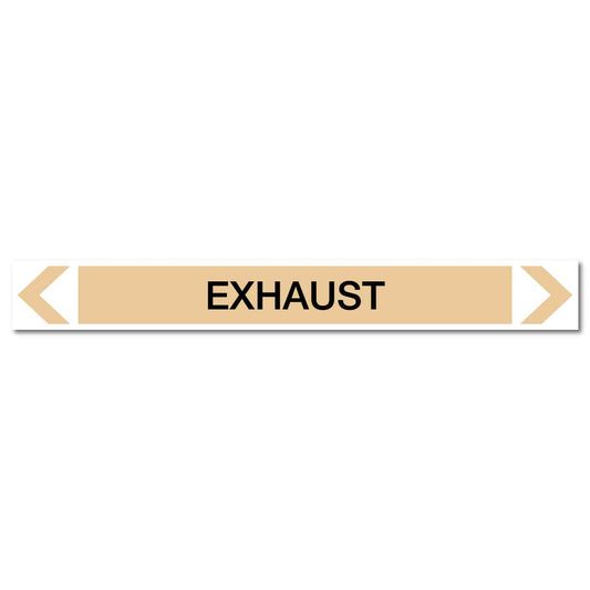 Gases - Exhaust - Pipe Marker Sticker