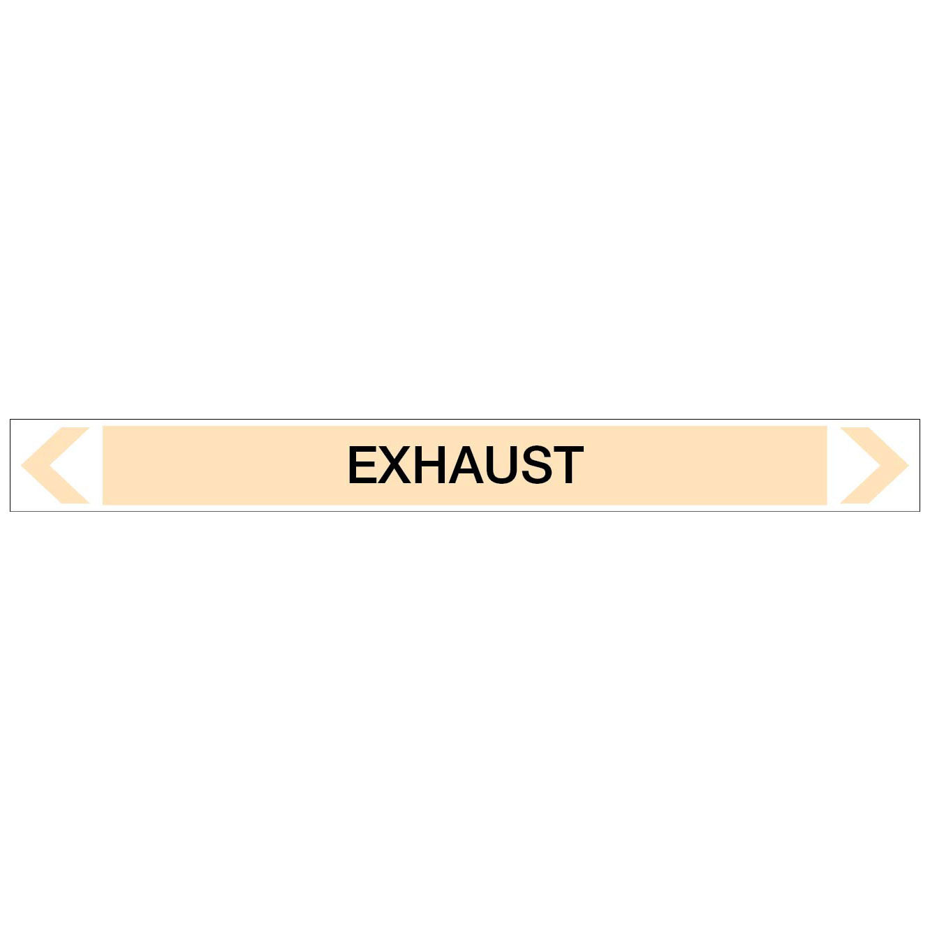 Gases - Exhaust - Pipe Marker Sticker