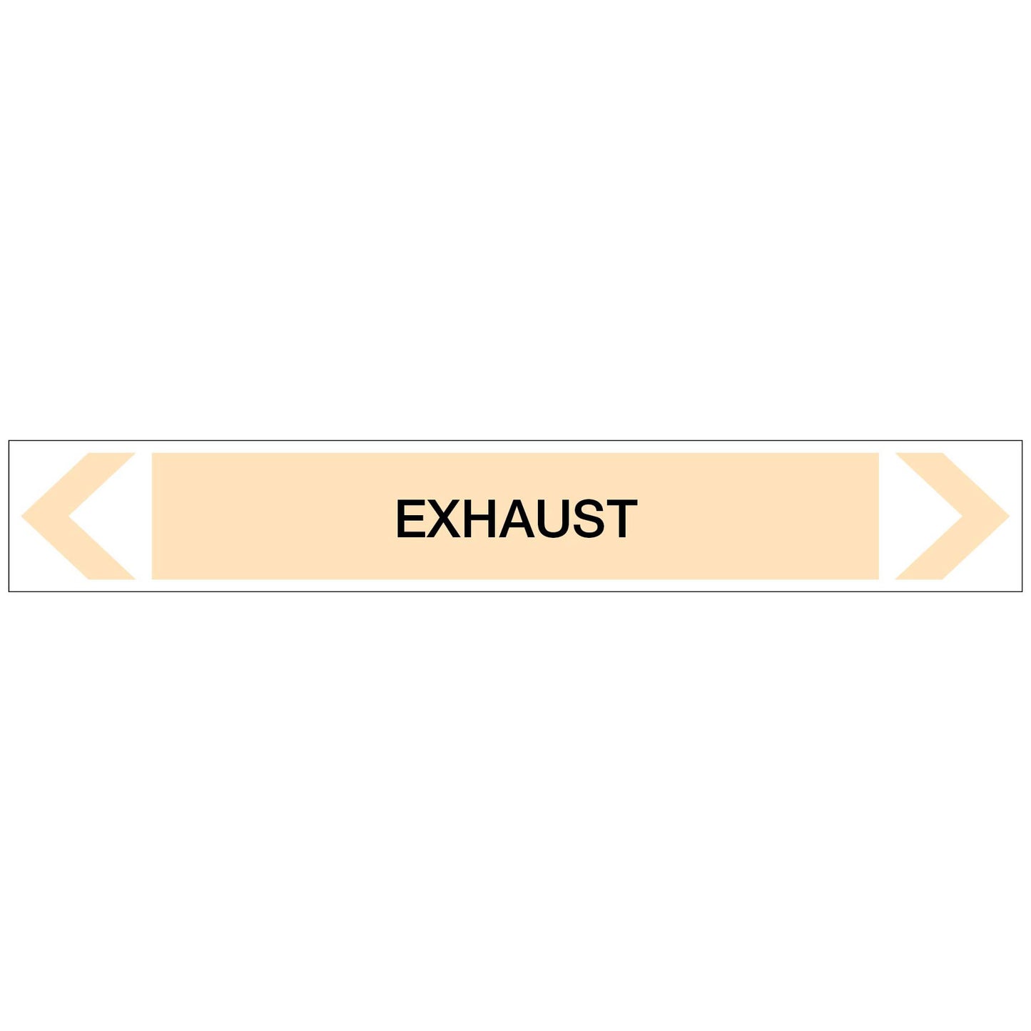 Gases - Exhaust - Pipe Marker Sticker