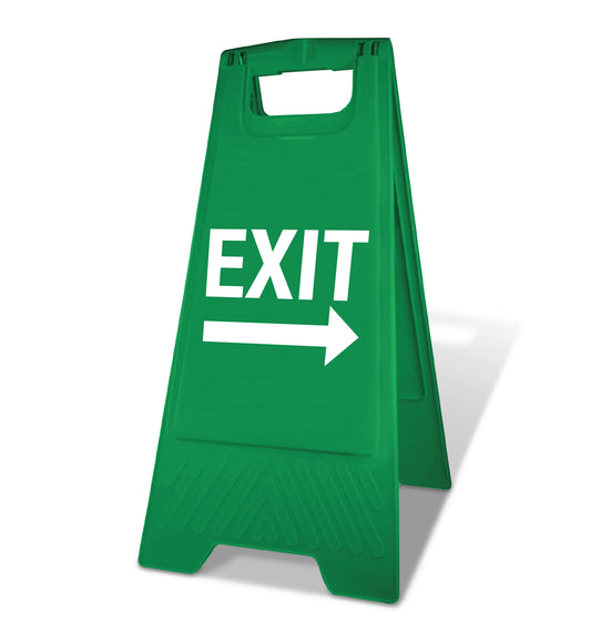 Green A-Frame - Exit Arrow Right
