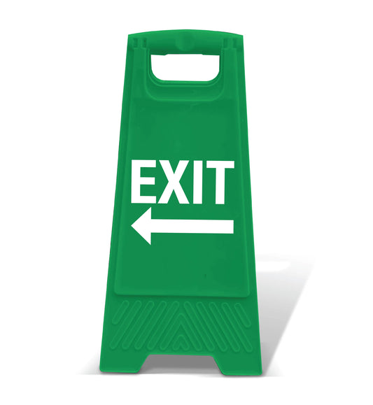 Green A-Frame - Exit Arrow Left