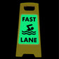 Glow In The Dark - Yellow A-Frame - Fast Lane