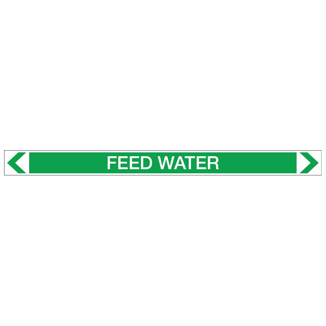 Water - Feed Water - Pipe Marker Sticker