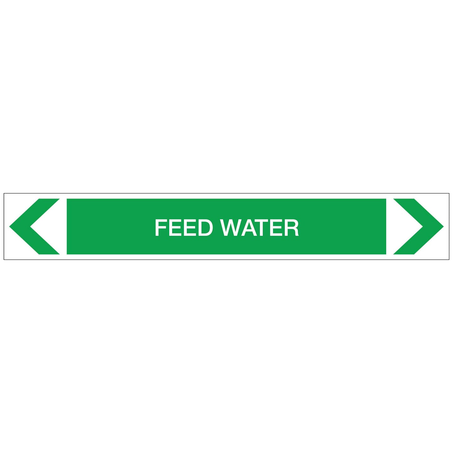 Water - Feed Water - Pipe Marker Sticker