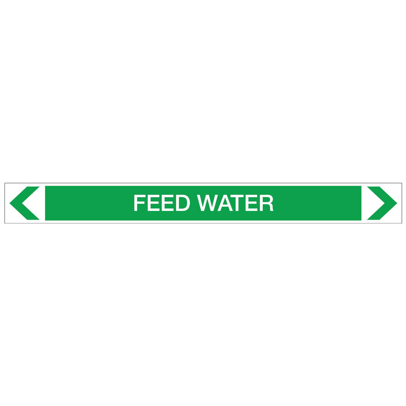 Water - Feed Water - Pipe Marker Sticker