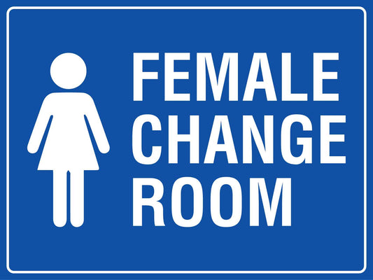 Female Change Room Sign