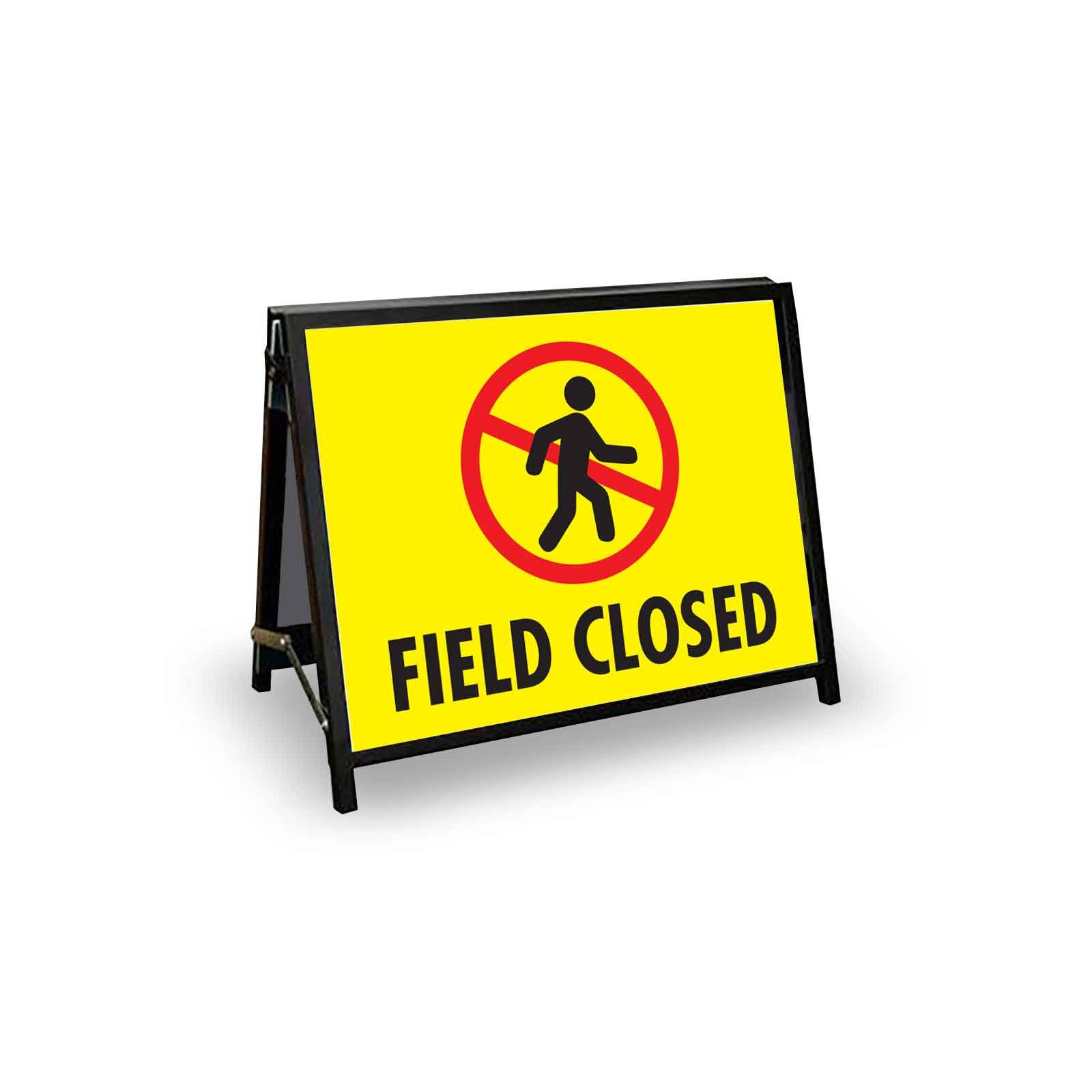 A-Frame Landscape Black - Field Closed Corflute Inserts – New Signs