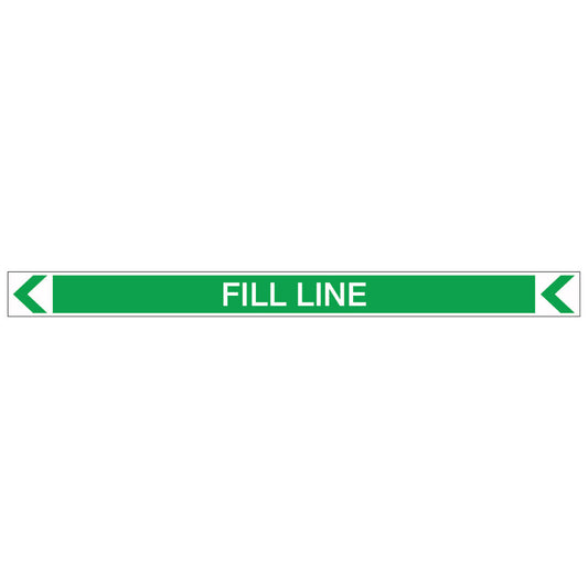 Pool/Spa - Fill Line (Left) - Pipe Marker Sticker