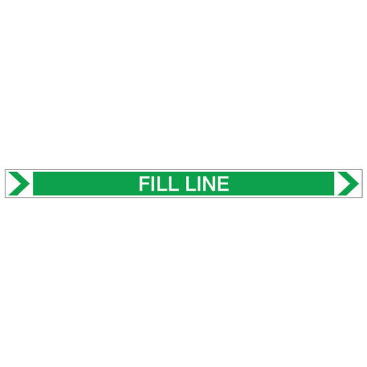 Pool/Spa - Fill Line (Right) - Pipe Marker Sticker