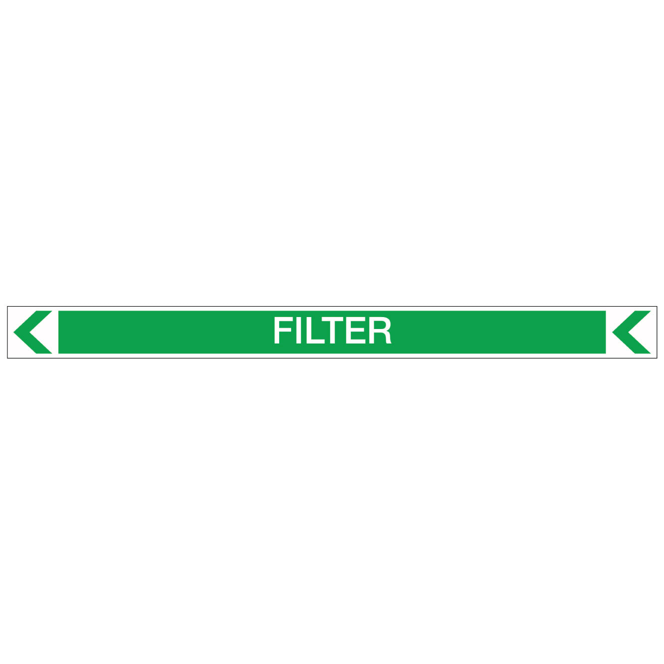Pool/Spa - Filter (Left) - Pipe Marker Sticker