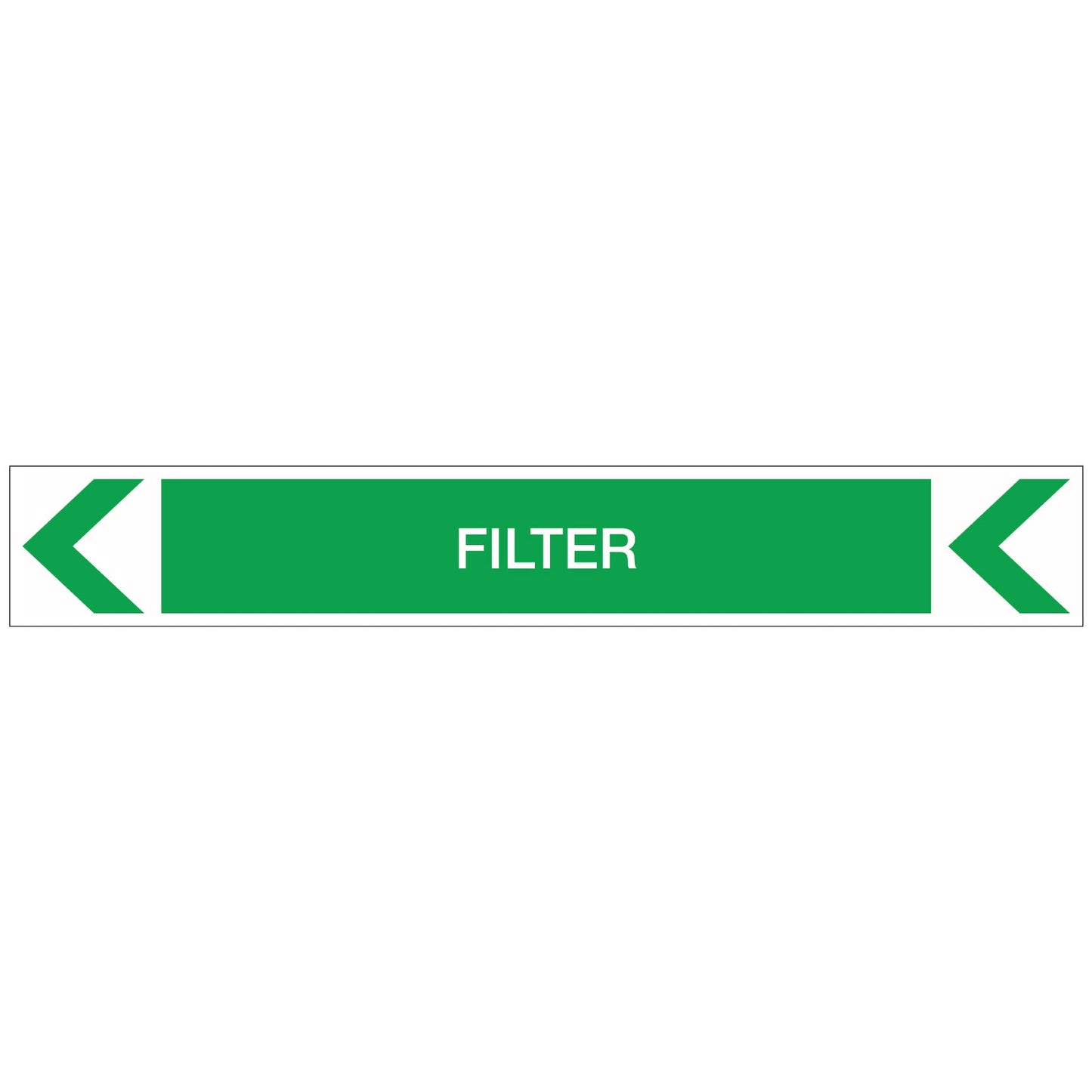 Pool/Spa - Filter (Left) - Pipe Marker Sticker