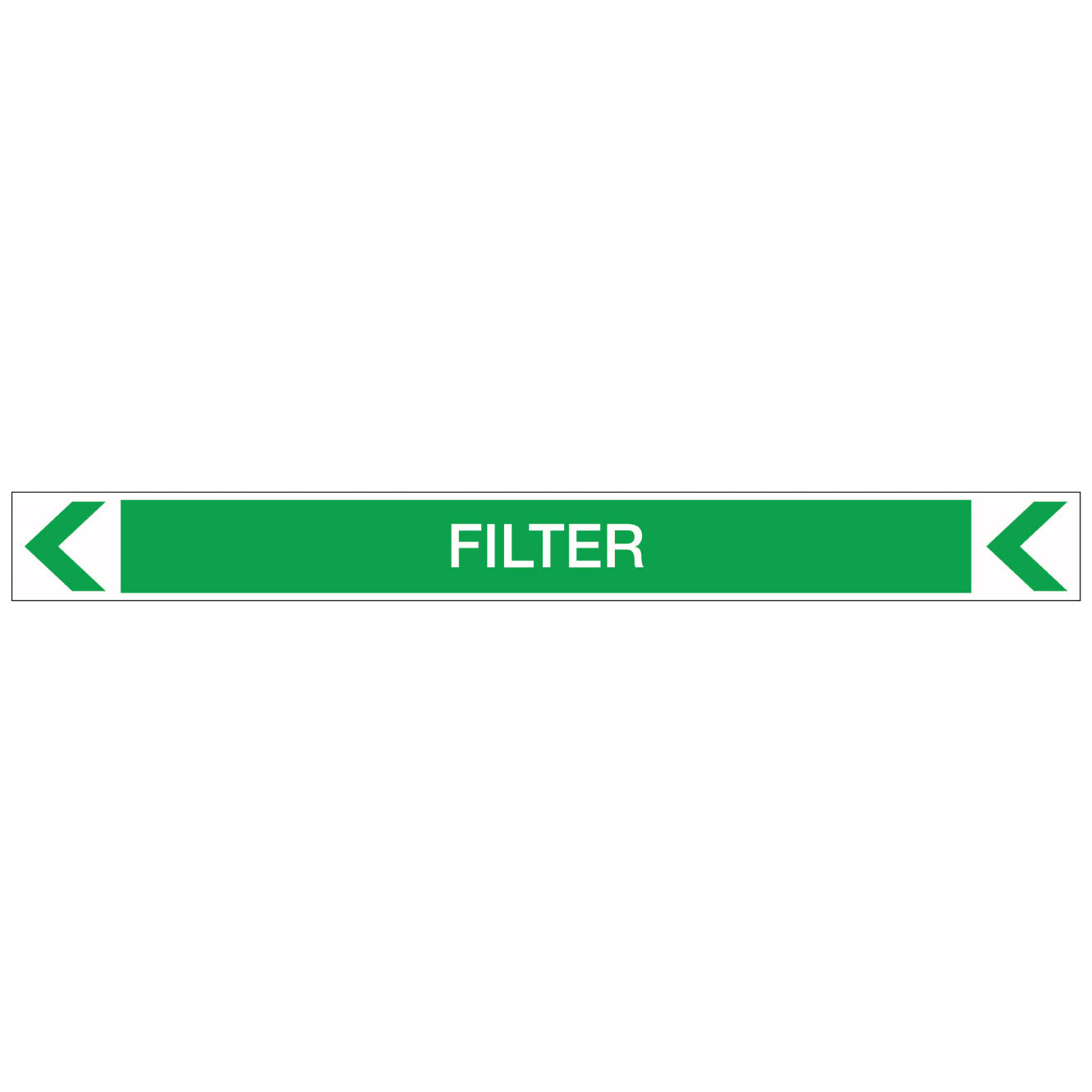 Pool/Spa - Filter (Left) - Pipe Marker Sticker