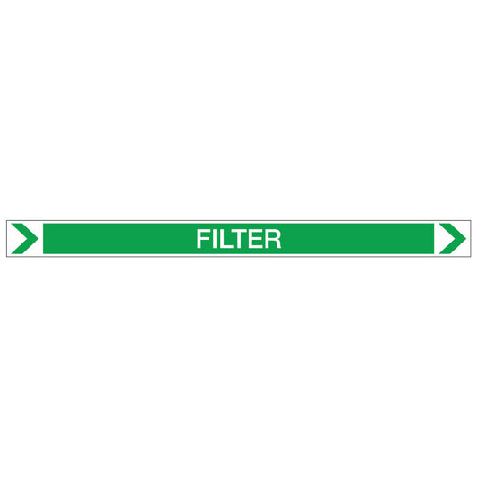 Pool/Spa - Filter (Right) - Pipe Marker Sticker