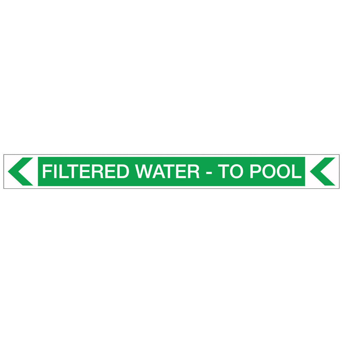 Pool/Spa - Filtered Water - To Pool (Left) - Pipe Marker Sticker – New ...
