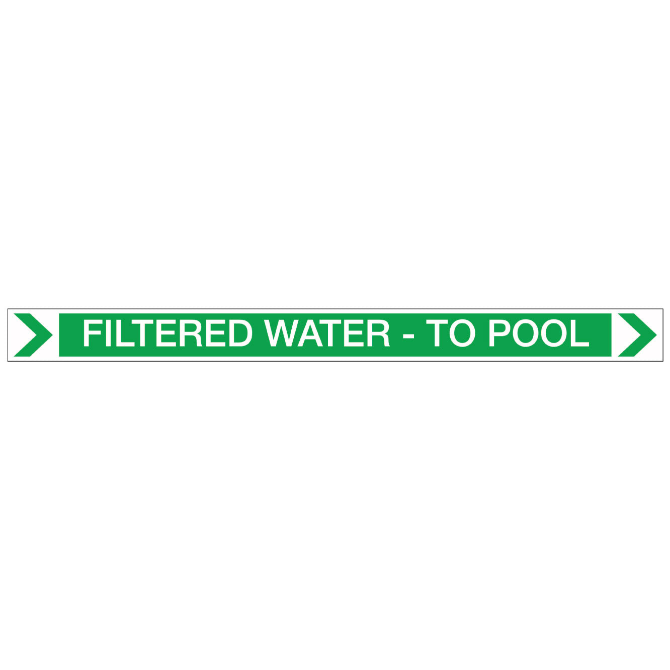 Pool/Spa - Filtered Water - To Pool (Right) - Pipe Marker Sticker – New ...