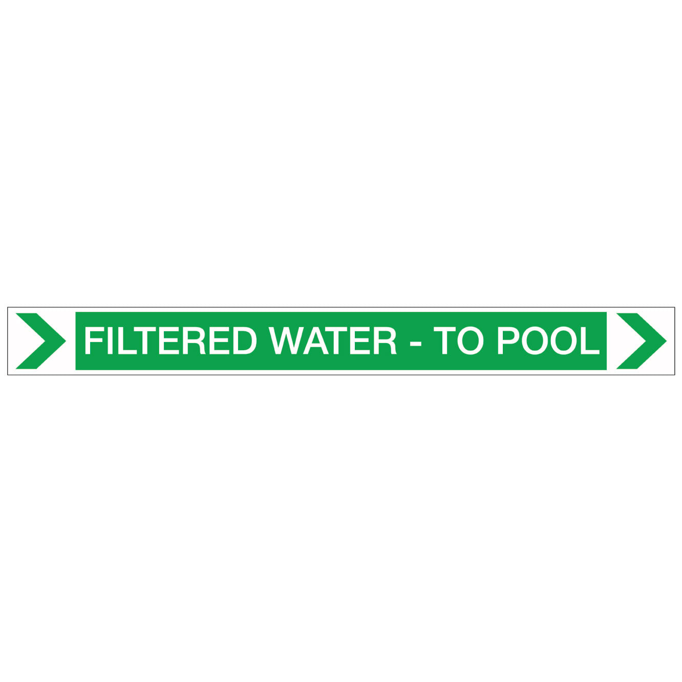 Pool/Spa - Filtered Water - To Pool (Right) - Pipe Marker Sticker