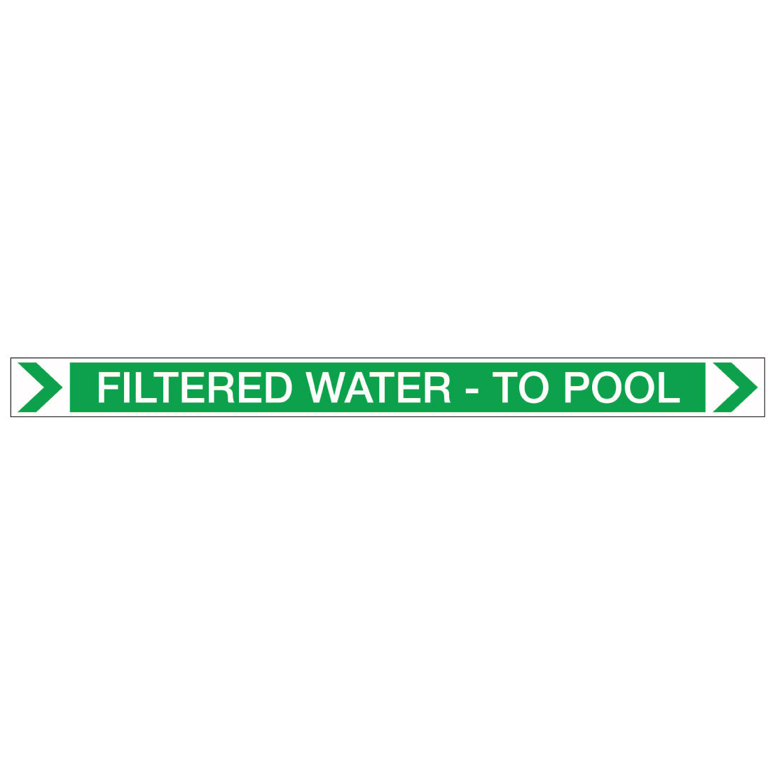 Pool/Spa - Filtered Water - To Pool (Right) - Pipe Marker Sticker