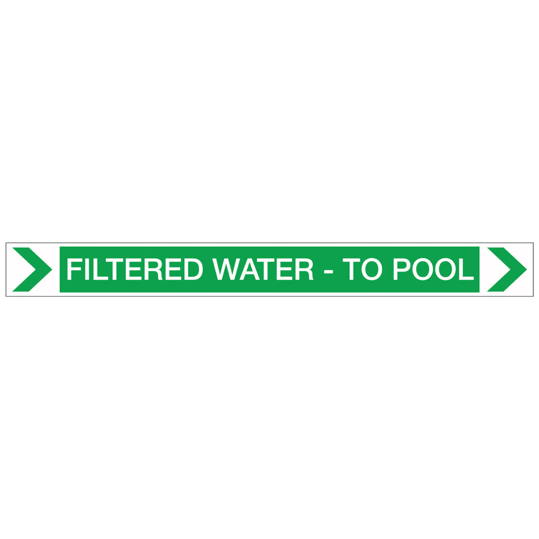 Pool/Spa - Filtered Water - To Pool (Right) - Pipe Marker Sticker – New ...