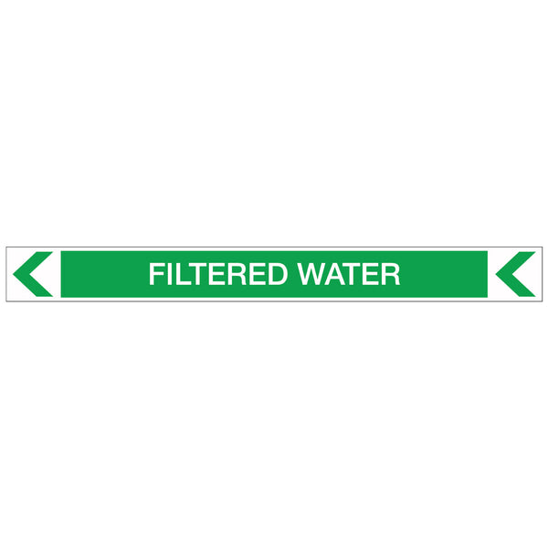 Pool/Spa - Filtered Water (Left) - Pipe Marker Sticker – New Signs