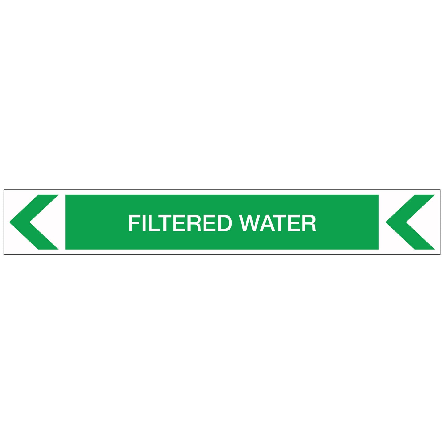Pool/Spa - Filtered Water (Left) - Pipe Marker Sticker – New Signs