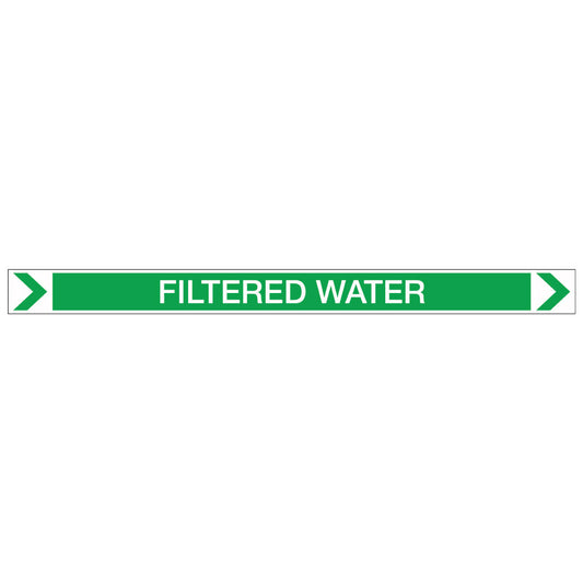 Pool/Spa - Filtered Water (Right) - Pipe Marker Sticker