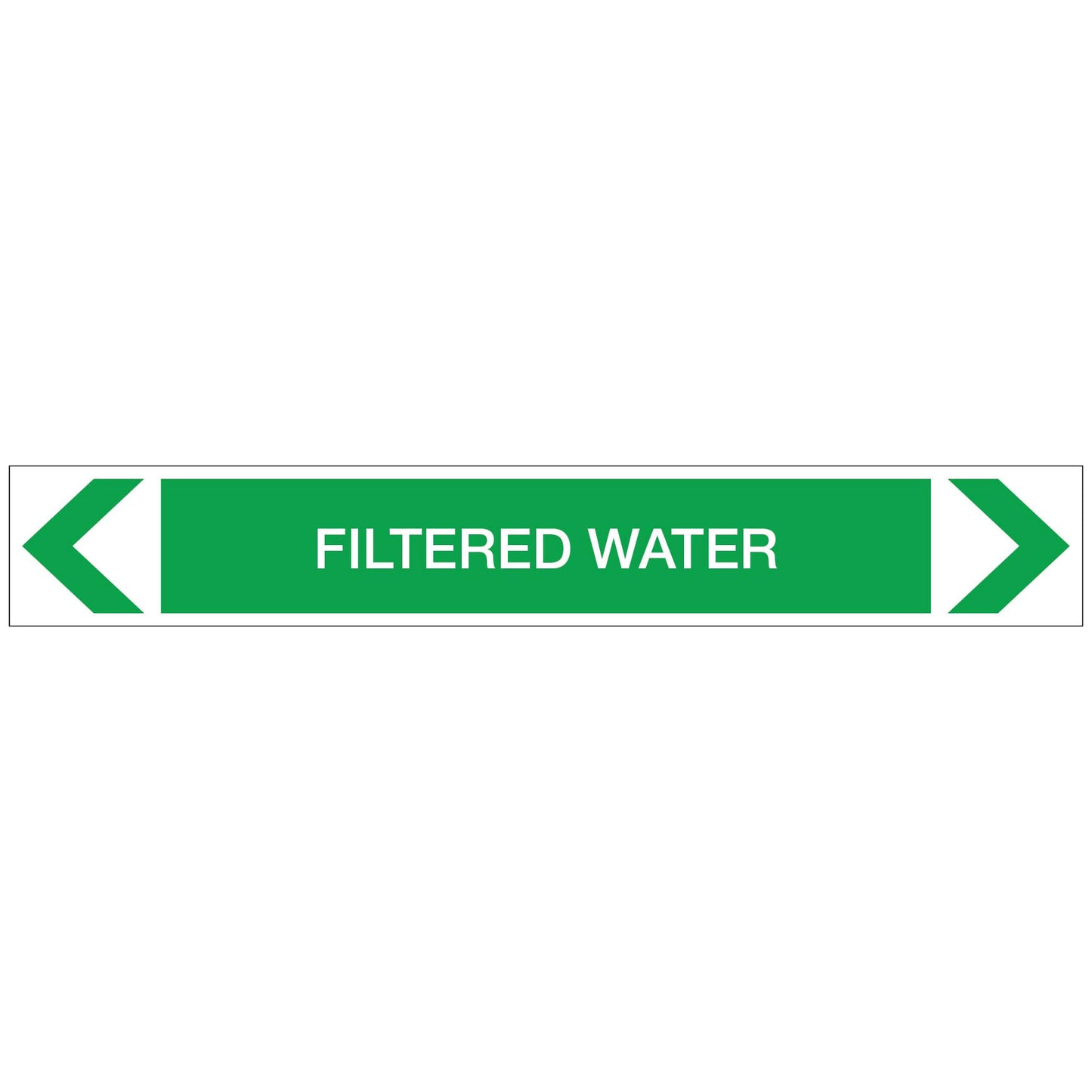Water - Filtered Water - Pipe Marker Sticker