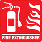 Fire Extinguisher Fire Vehicle Sticker