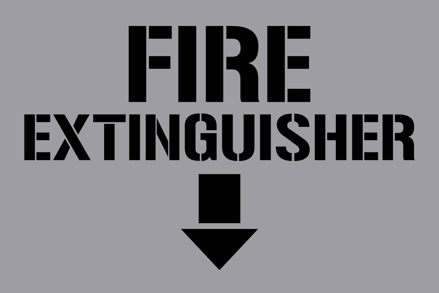 Fire Extinguisher - Aluminium Composite Stencil