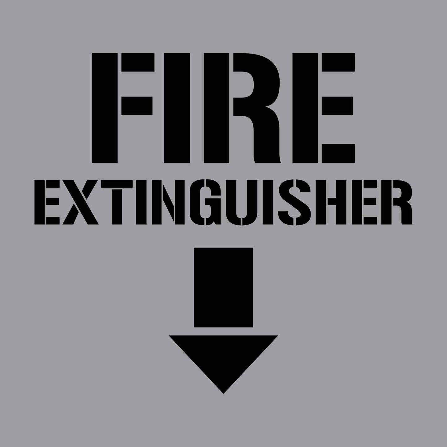 Fire Extinguisher - Aluminium Composite Stencil