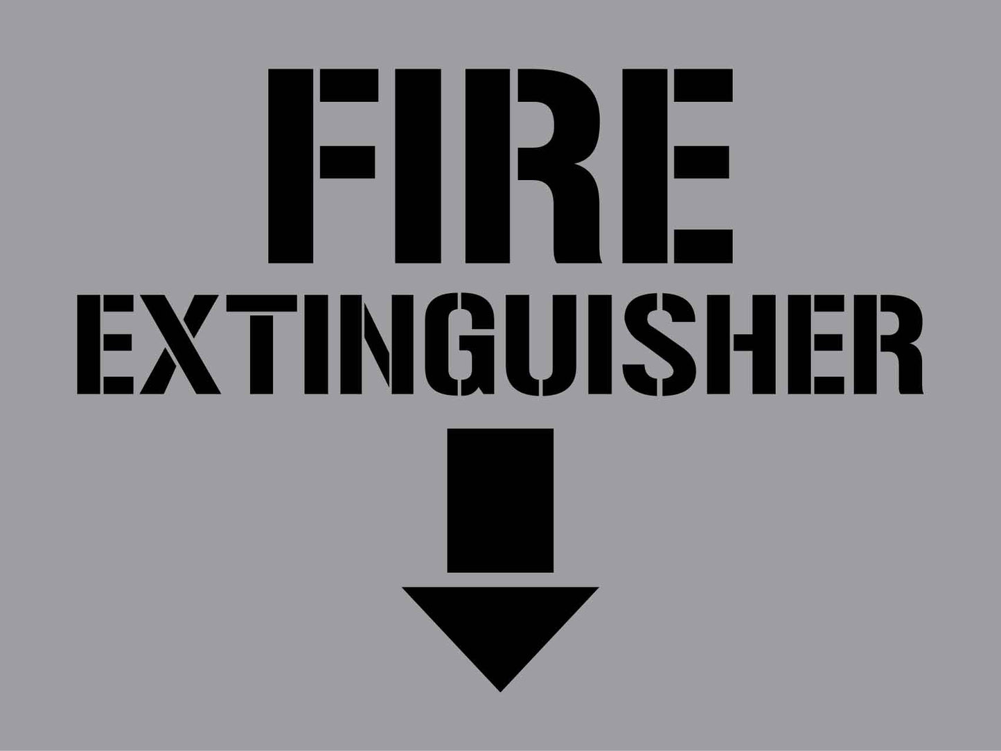 Fire Extinguisher - Aluminium Composite Stencil