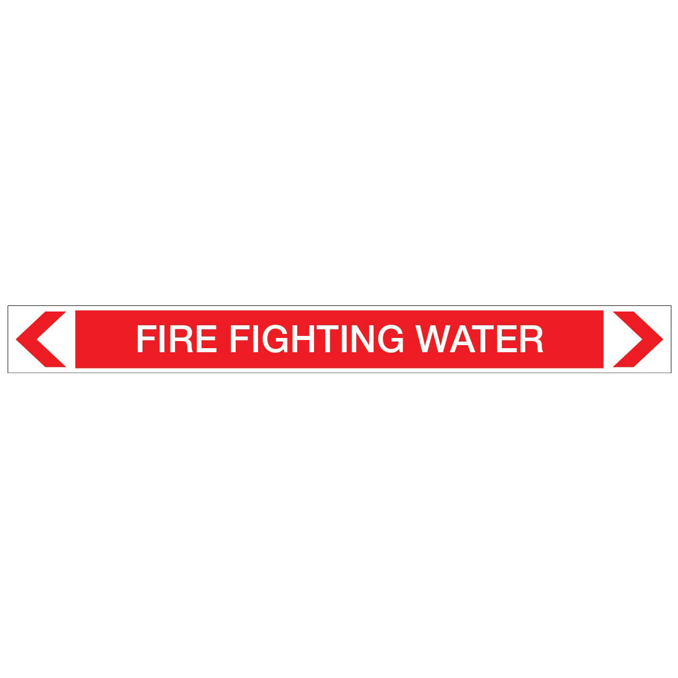 Fire Protection - Fire Fighting Water - Pipe Marker Sticker