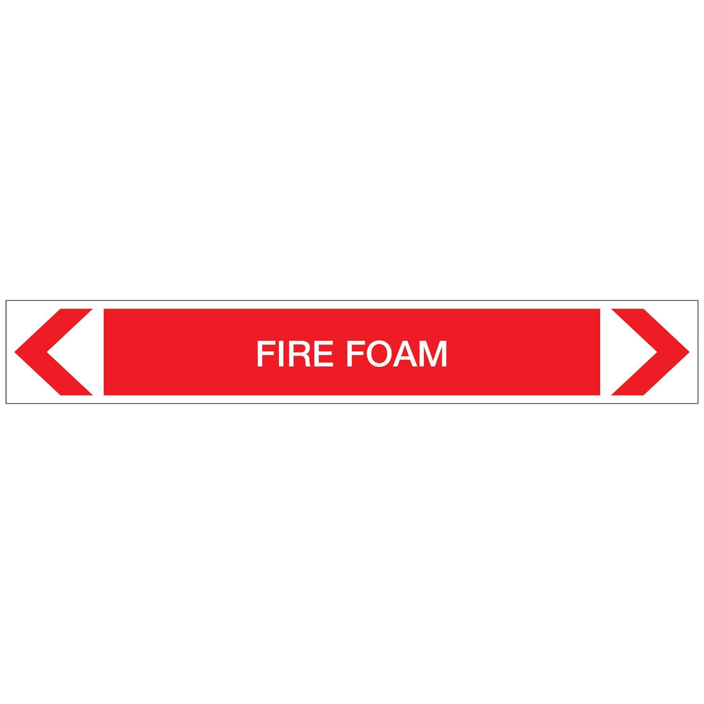 Fire Protection - Fire Foam - Pipe Marker Sticker