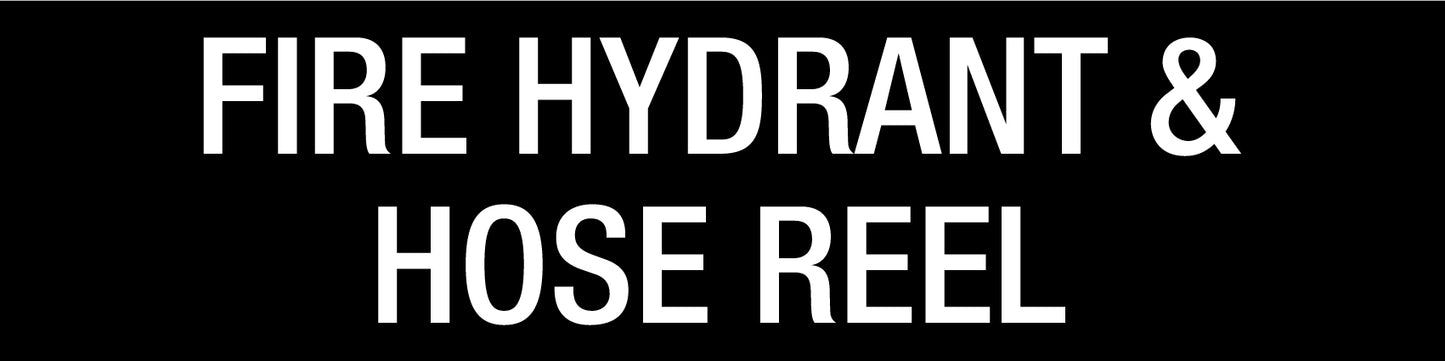 Fire Hydrant & Hose Reel - Statutory Sign