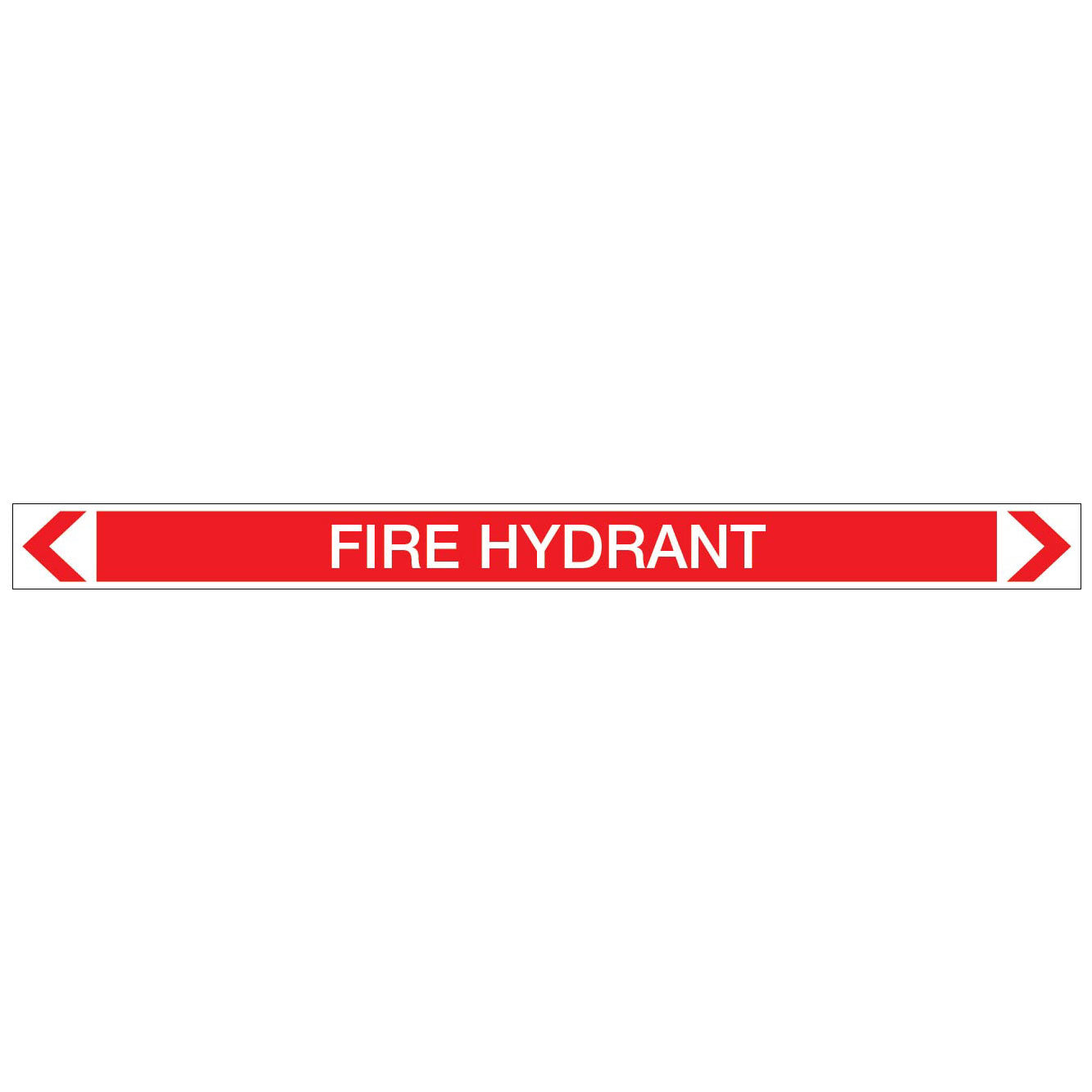 Fire Protection - Fire Hydrant - Pipe Marker Sticker