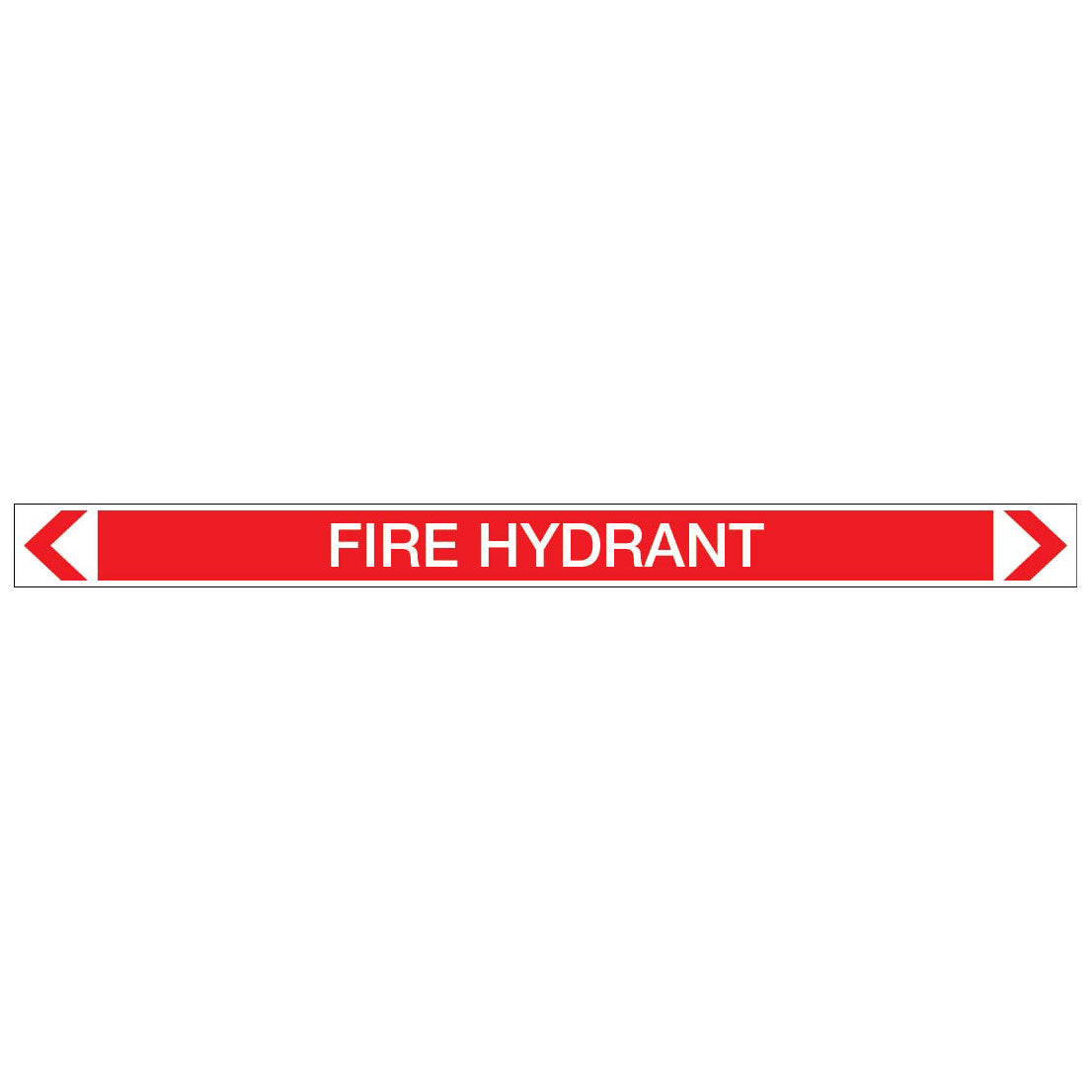 Fire Protection - Fire Hydrant - Pipe Marker Sticker